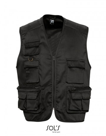 43630 Sol's Wild Bodywarmer zwart