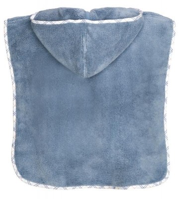 Vossen Teddy 8023/5150 444 Smoke Blue achter Poncho