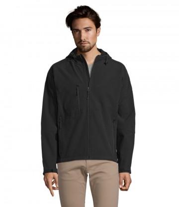 46602 Sol's Replay Men Softshell Jack zwart