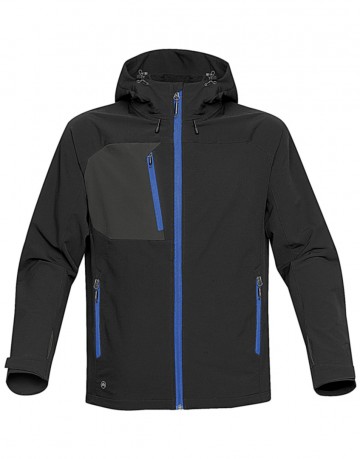 467.18 Stormtech Sidewinder Softshell jas zwart/blauw