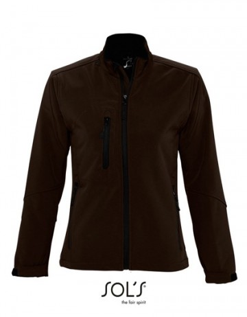46800 Sol's Roxy Softshell Women donkerchocoladebruin