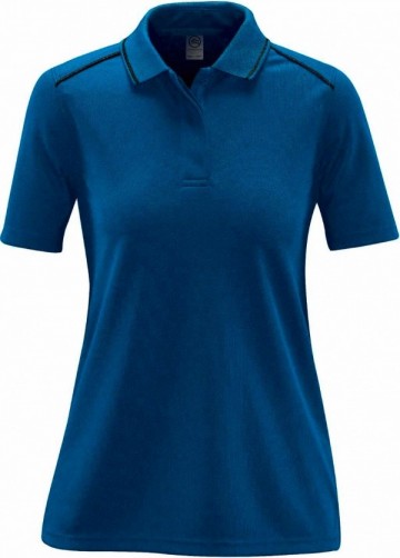 516.18 Stormtech dames Endurance HD polo 356 azuurblauw / zwart
