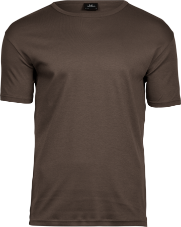 TJ520 Tee Jays Interlock Tee mannen chocoladebruin