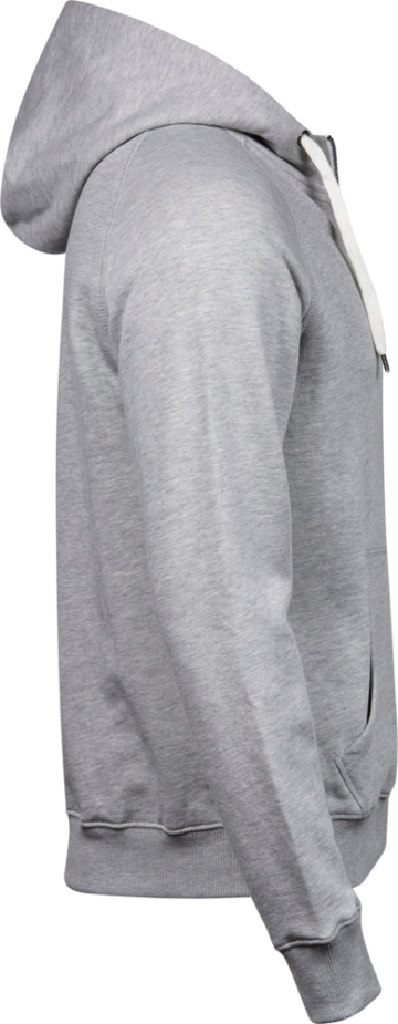 5402 Tee Jays Urban Zip hoodie unisex heather grijs zij