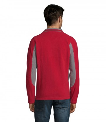 55500 Sol's Nordic fleece jacket rood grijs achter
