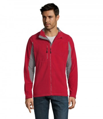 55500 Sol's Nordic fleece jacket rood grijs
