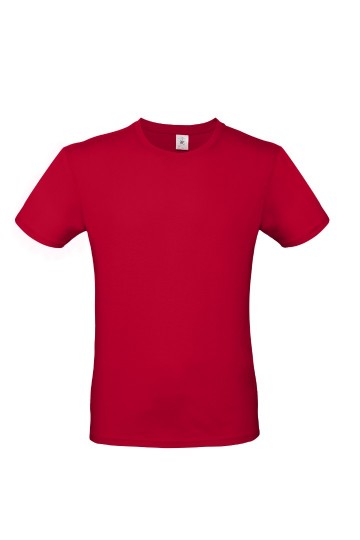 B&C E150 T-shirt TU01T 371 diep rood
