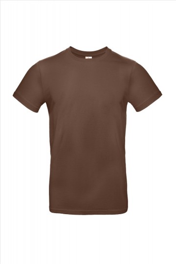 B&C E190 T-shirt TU03T 140 chocolade bruin
