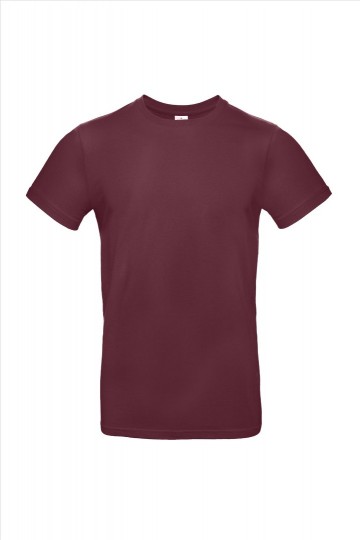 B&C E190 T-shirt TU03T 370 bourgogne rood