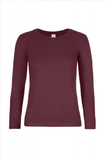 B&C E190 T-shirt LM TW08T 370 bourgogne rood