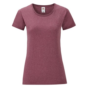 FOTL 614320 Lady Iconic T heather bourgogne rood
