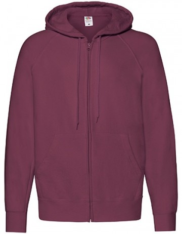 FOTL Lightweight Hooded Sweat Jacket burgundy