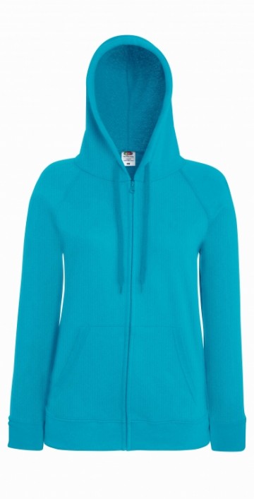 FOTL Lady-Fit Lightweight Hooded Sweat Jacket ZU