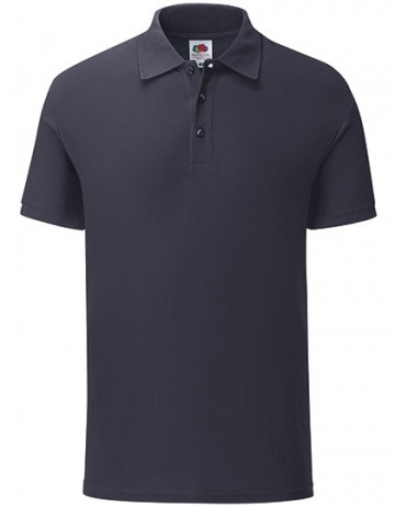 630420 FOTL Tailored Fit Polo diep marineblauw
