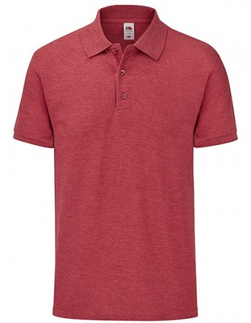 630420 FOTL Tailored Fit Polo heather rood