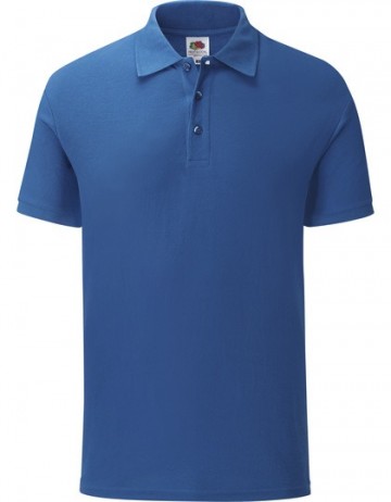 630420 FOTL Tailored Fit Polo koningsblauw