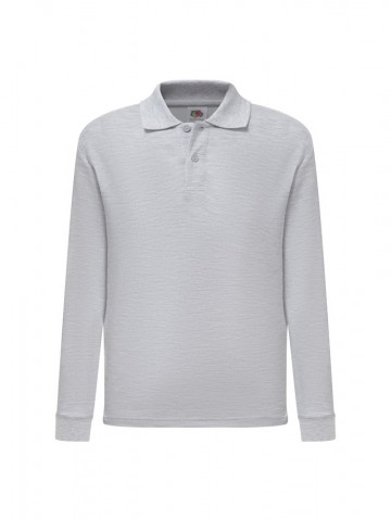 FOTL Kids 65/35 Polo met LM heather grijs