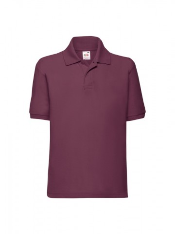 634170 FOTL Kids 65/35 Polo burgundy