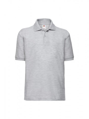 634170 FOTL Kids 65/35 Polo heather grijs