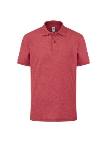 634170 FOTL Kids 65/35 Polo heather rood