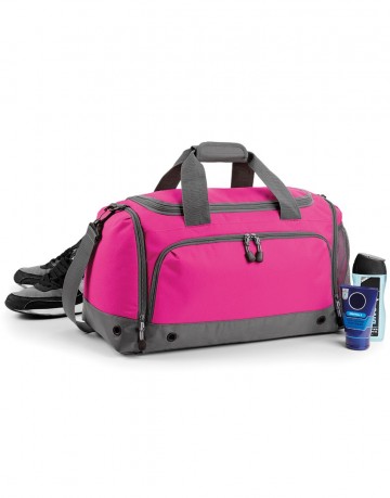 BG544 BagBase Athleisure Holdall Fuchsia roze/Grijs