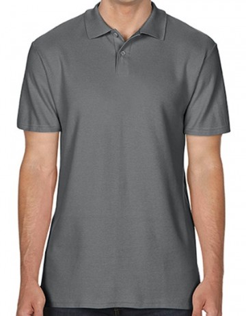 64800 Gildan Softstyle® Double Piqué Polo houtskool