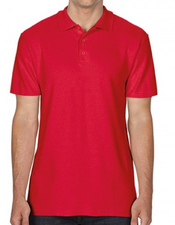 64800 Gildan Softstyle® Double Piqué Polo rood