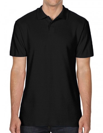 64800 Gildan Softstyle® Double Piqué Polo zwart