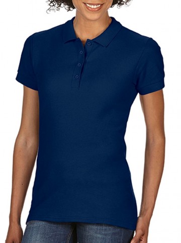 64800L Gildan Softstyle® Double Piqué Polo marineblauw