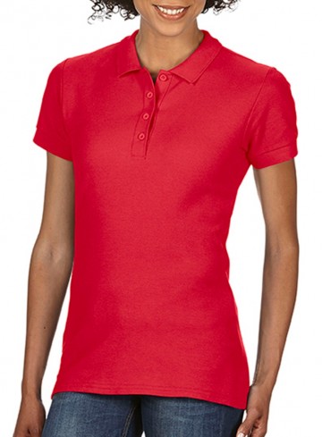 64800L Gildan Softstyle® Double Piqué Polo rood
