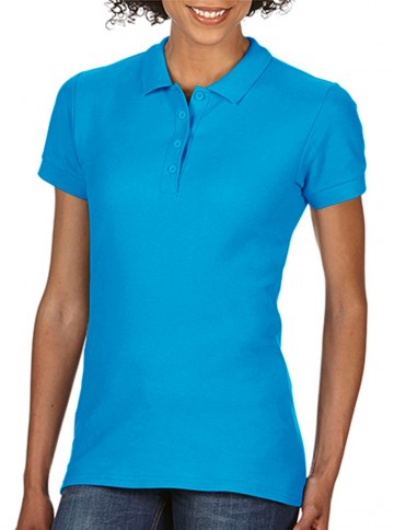 64800L Gildan Softstyle® Double Piqué Polo saffierblauw