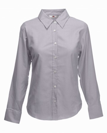 FOTL Lady-Fit Oxford Shirt met LM OC