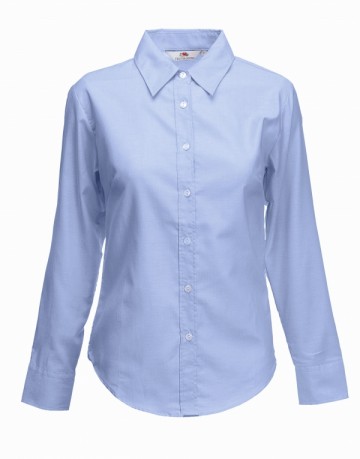FOTL Lady-Fit Oxford Shirt met LM OD