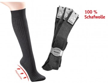 6626 100% wollen kniekousen
