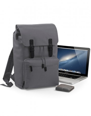 BG613 Vintage Laptop Backpack Grafiet/Zwart