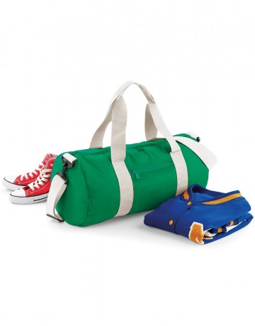 BG140 BagBase Original Barrel BagBG140 BagBase Original Barrel Bag Limoengroen / Wit