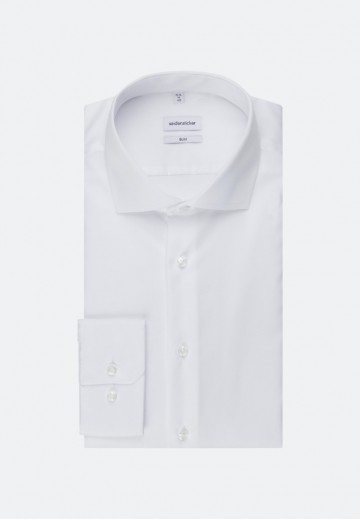 695007 Seidensticker Men's Slim Fit Twill LS wit