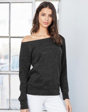 7501 B+C Bella Triblend Wide Neck Sweatshirt