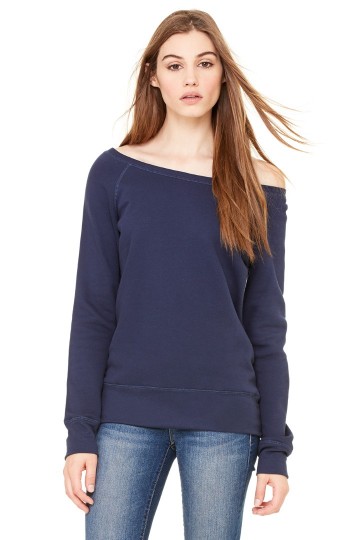 7501 B+C Bella Triblend Wide Neck Sweatshirt marineblauw triblend