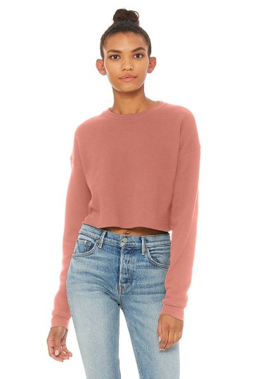 7503 B+C Bella Cropped Sweatshirt mauve