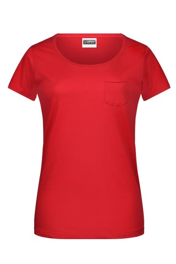 JN Ladies T Pocket 8003 rood