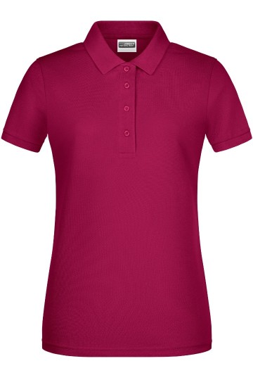 JN Ladies Basic Polo 8009 wijnrood
