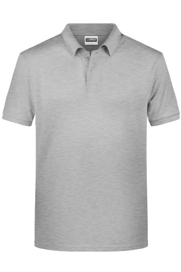 JN Men's Basic Polo 8010 heathergrijs