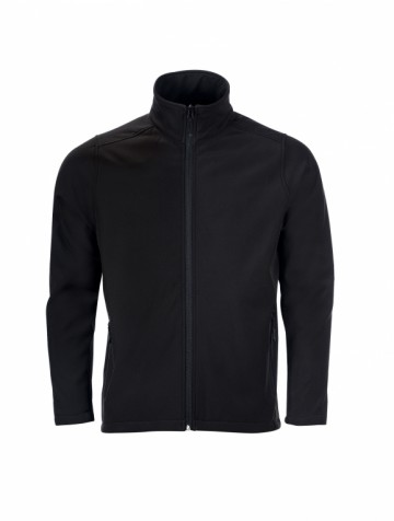 01195 Sol's Race Softshell Jack zwart