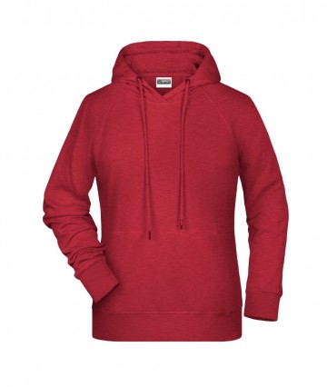 JN Ladies Hoody 8023 karmeijnroodmelange