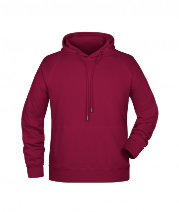 JN Men's Hoody 8024 wijnrood