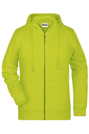JN Ladies Zip Hoody 8025 chemisch geel