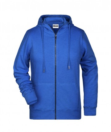 JN Ladies Zip Hoody 8025 koningsblauw
