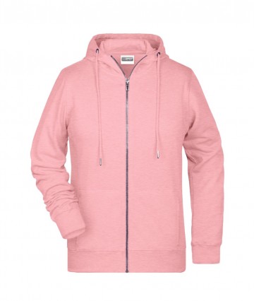 JN Ladies Zip Hoody 8025 rosemelange