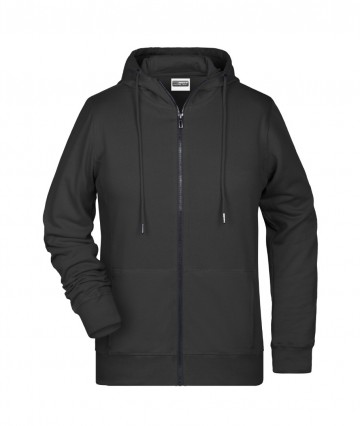 JN Ladies Zip Hoody 8025 zwart